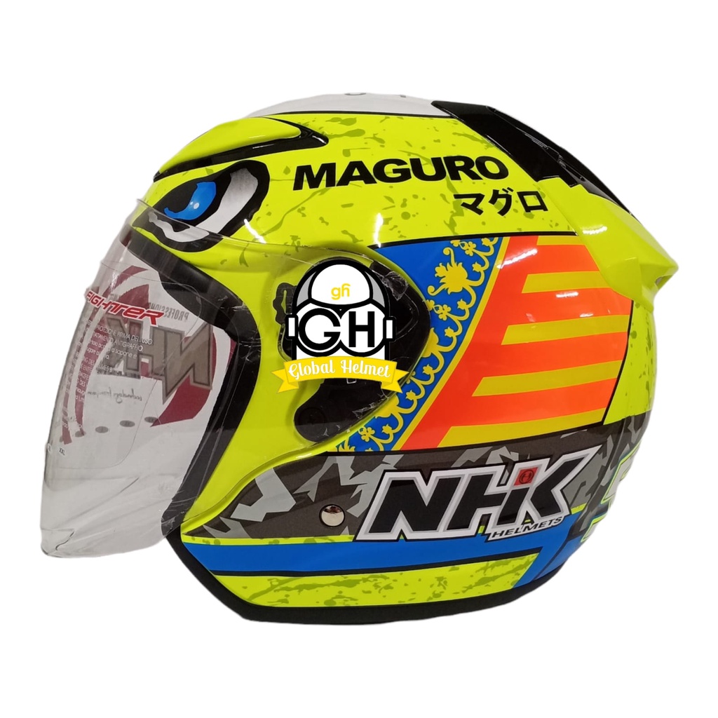 HELM NHK HALF FACE R6 GP EDITION SERGIO #2 YELLOW FLO