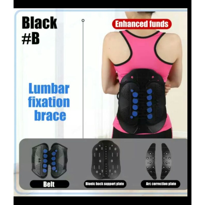lumbal brace LSO brace pereda nyeri penyangga tulang belakang