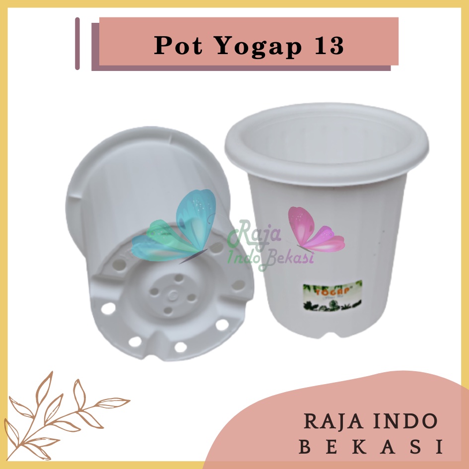 Pot Yogap 13 Putih Pot Tinggi Tebal Grosir Pot Yogap 10 13 15 17 18 Murah