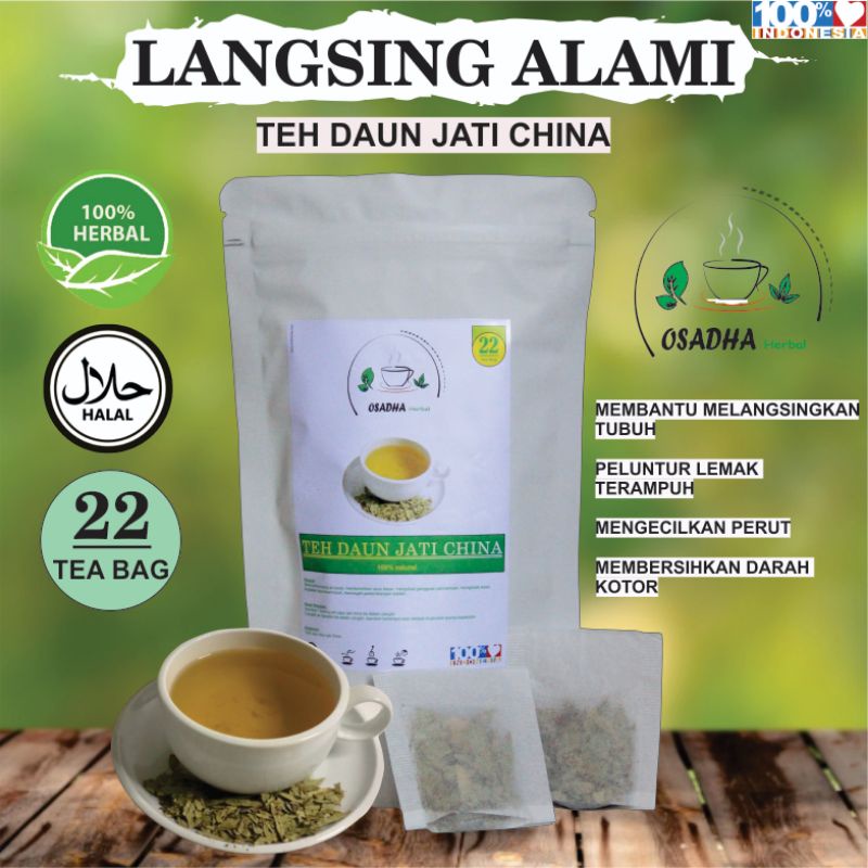 

TEH DAUN JATI CHINA. memperlancar pencernaan