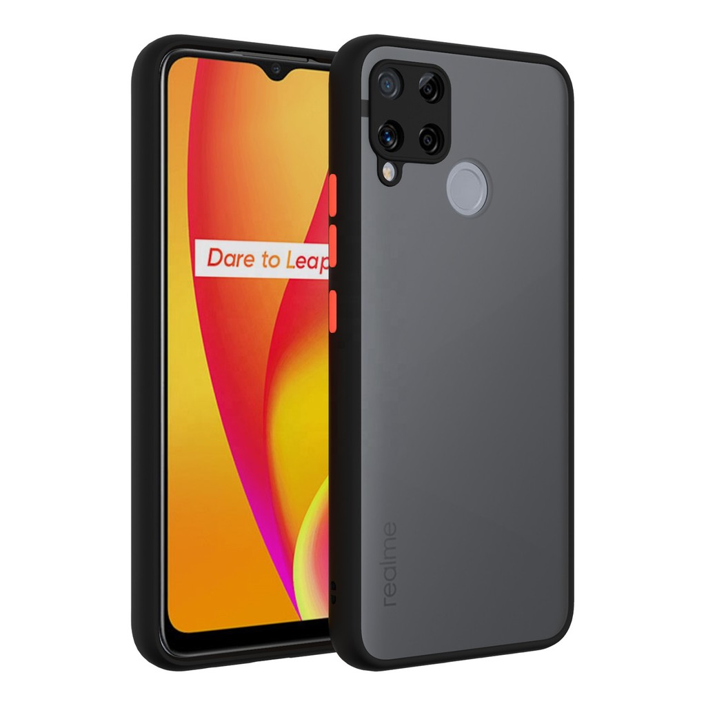 Khusus Perlindungan Kamera Case Realme C15 Matte Colorful