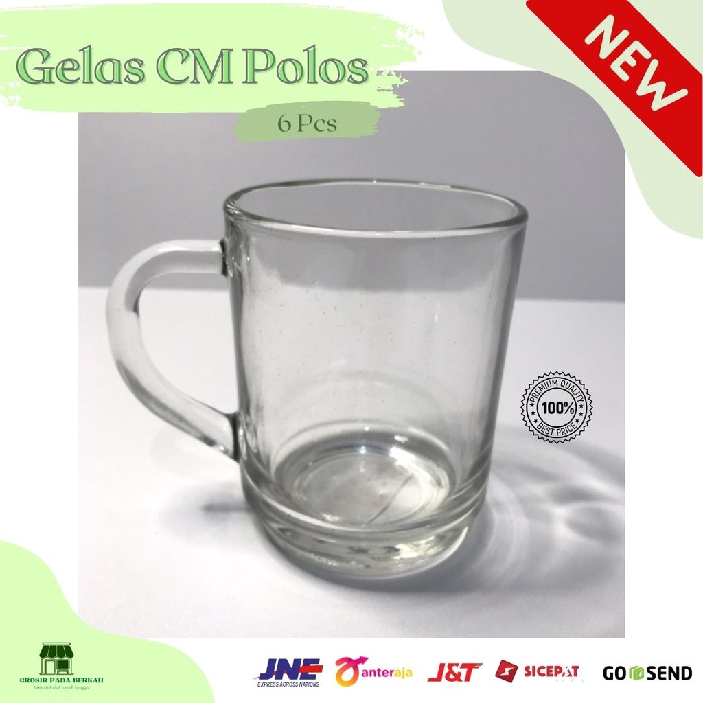 GPB - Gelas CM Polos - Cangkir Kaca polos - Gelas Kopi Kaca