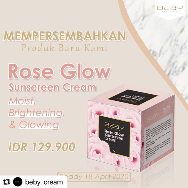 Rose Glow Sunscreen Cream