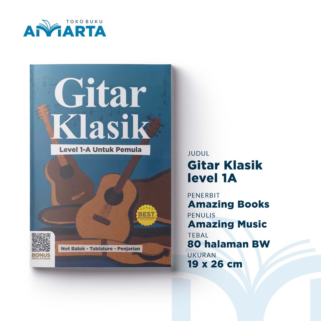 Buku Gitar Klasik Level 1A