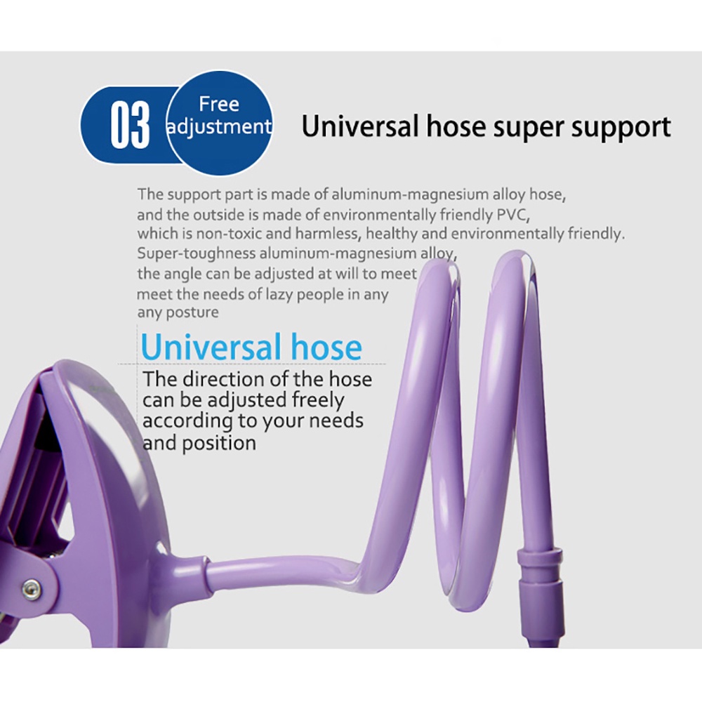 Stand Holderdudukan Ponsel Universal Flexible Lengan Panjang Dapat Berputar