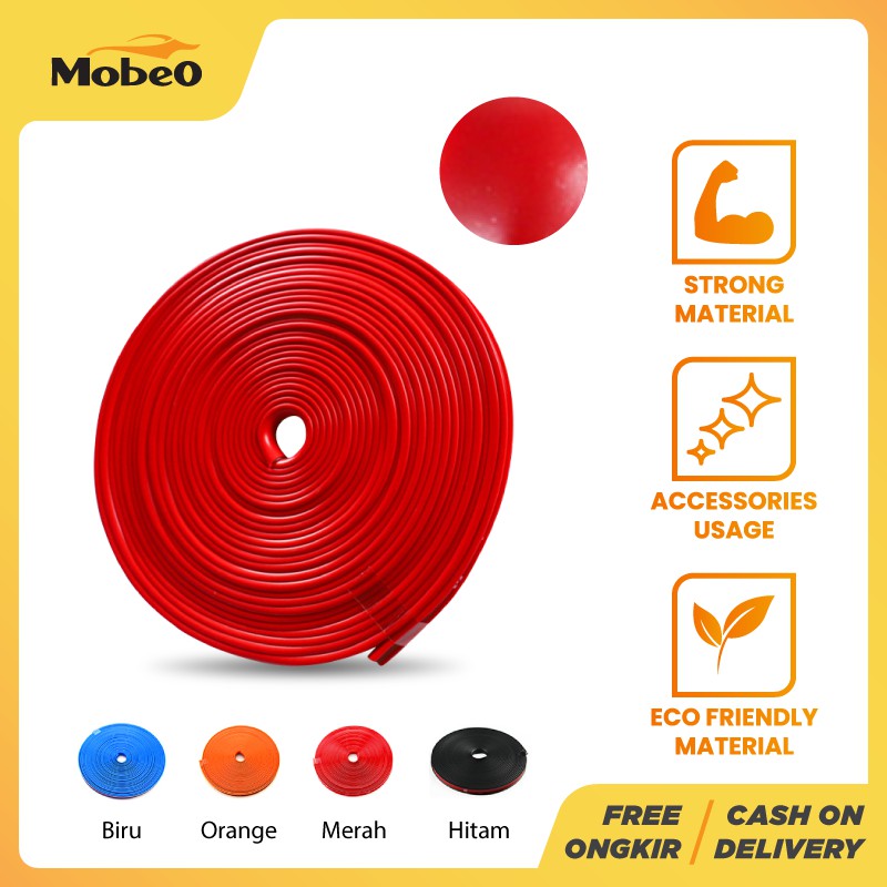 Mobeo Rol Strip Pelindung Velg Roda Mobil Berbagai Warna Mobeo Rol Strip Pelindung Velg Roda Mobil Berbagai Warna