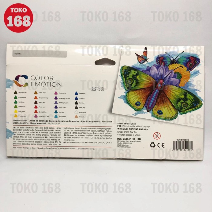 

DELI Platics Crayon 24 Colors / Krayon 24 Warna C20020 (SET)