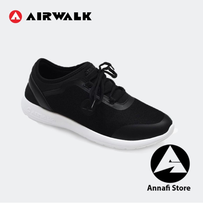 JUAL SEPATU SNEAKERS PRIA AIRWALK GOLLEN AIWX9F1013BK - Black ORIGINAL - 39