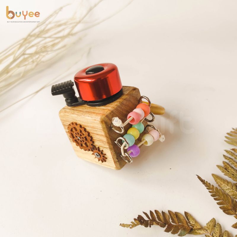 BUSY CUBE BUYEE GIFT | Mainan Edukasi Montesori Balita | Kubus Main | Wooden toys