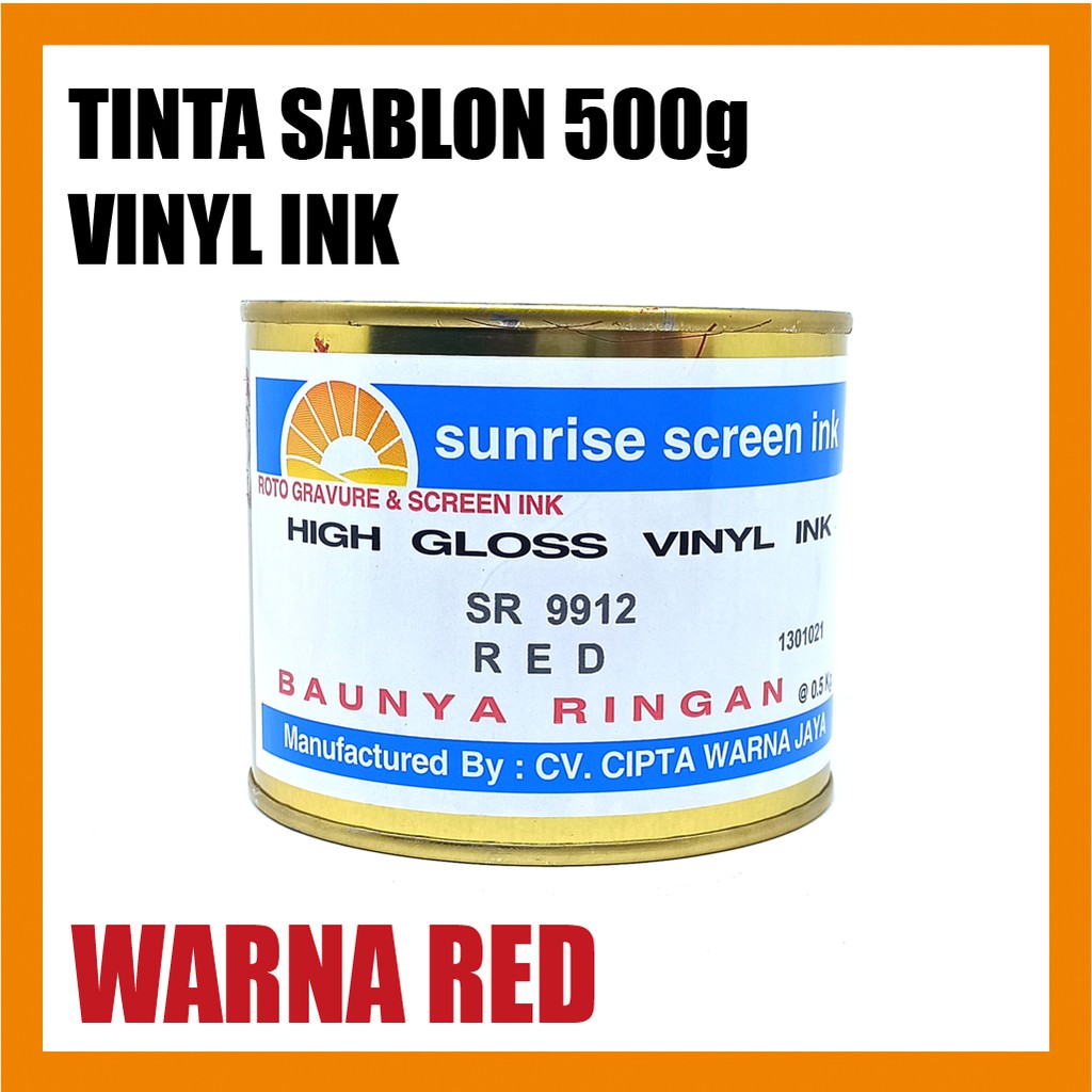 

Tinta / Cat sablon Vinyl Ink 9912 RED 500g