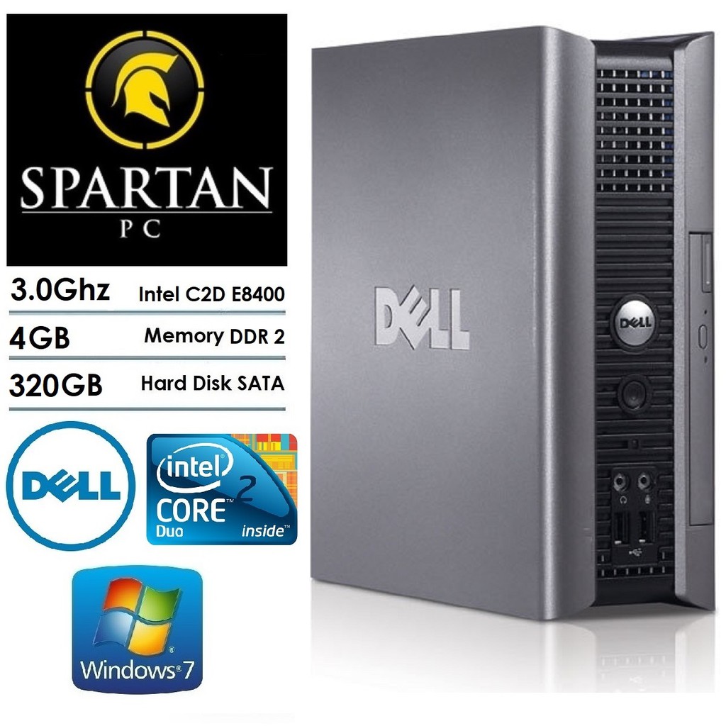 Mini Pc Branded Dell Optiplex 755 760 Core 2 Duo Ddr2 4gb Hdd 3gb Shopee Indonesia