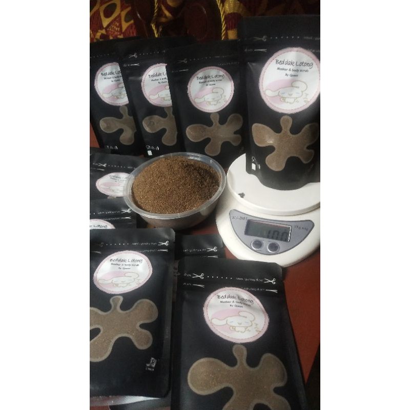 BEDAK LOTONG/LULUR REMPAH HITAM 100g