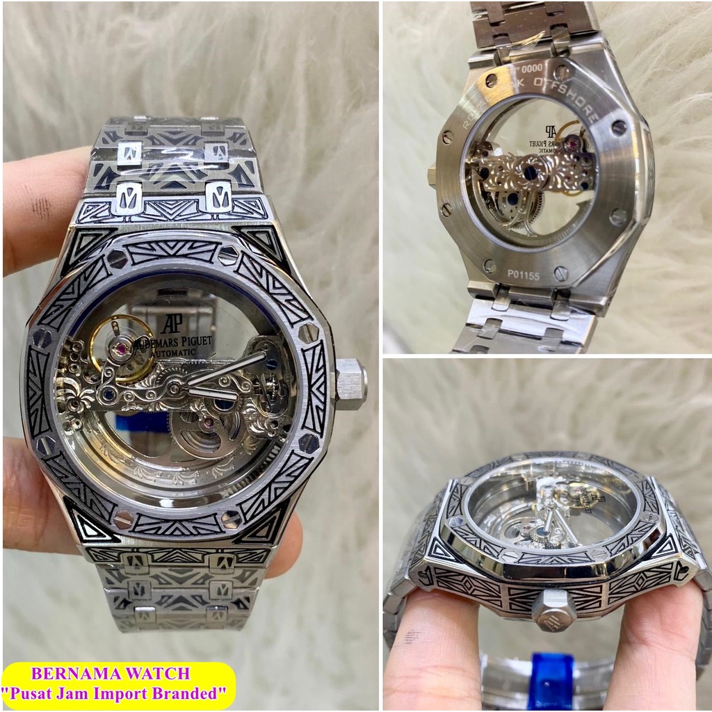 MEGA SALE  JAM TANGAN BRANDED 4UD3M4R5 P16U3T TATTO BRIDGE MATIC DIAMETER  42MM JAM TANGAN PRIA KERE