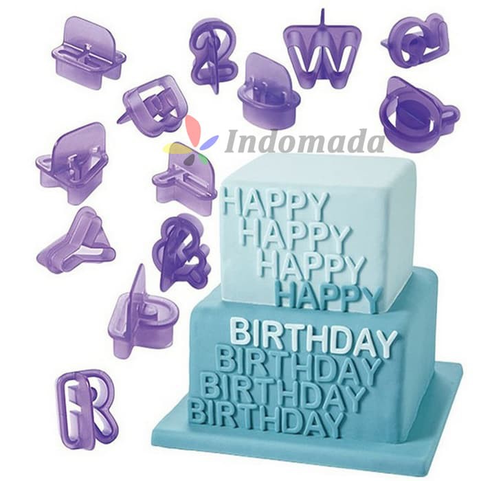 

Cutter Stamp ABC Alphabet Angka 40 Cutter Fondant Tools Icing Baking