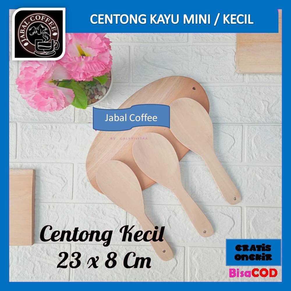 Centong Nasi Kayu / Centong Kayu Panjang / Sutil Kayu Sedang J77