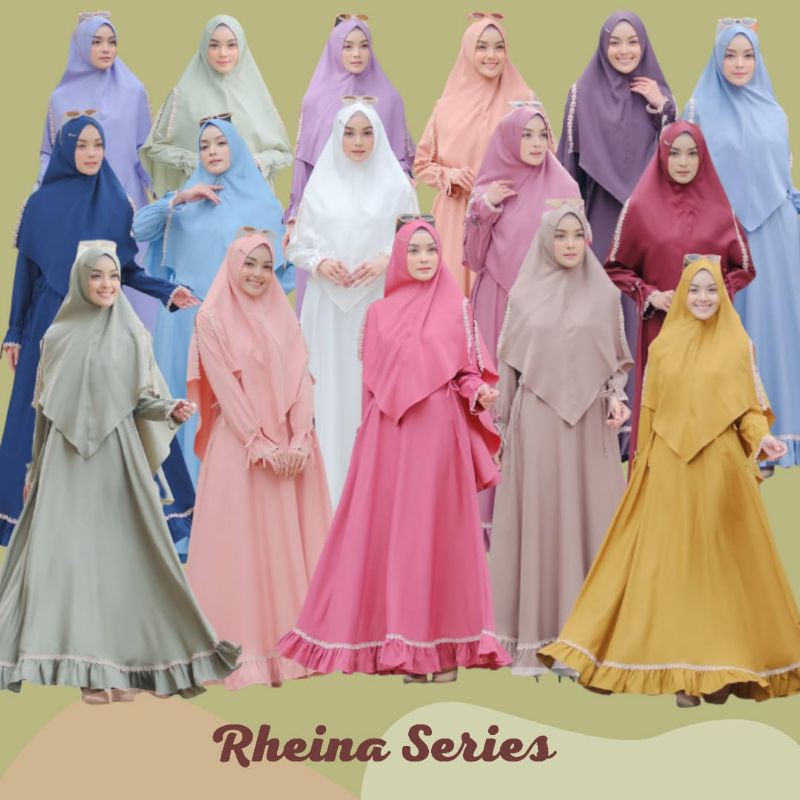 gamis set rheina premium series by naraya original produk
