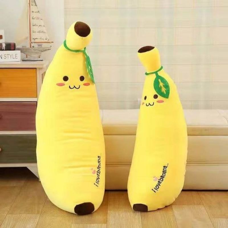 Bantal Guling Pisang, Bantal Boneka Mr Banana Lucu Bahan Lembut Halus, Bantal Pisang SNI