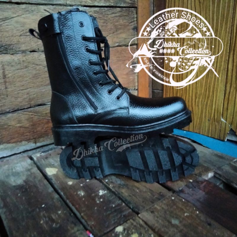 sepatu pdl kulit motif jeruk TNI-POLRI /Sepatu PDL Kulit Asli Motif Jeruk  /PDL Tni Polri Linmas