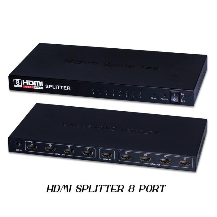 HDMI SPLITTER 1-8 / HDMI Splitter 8 port 1080p full HD