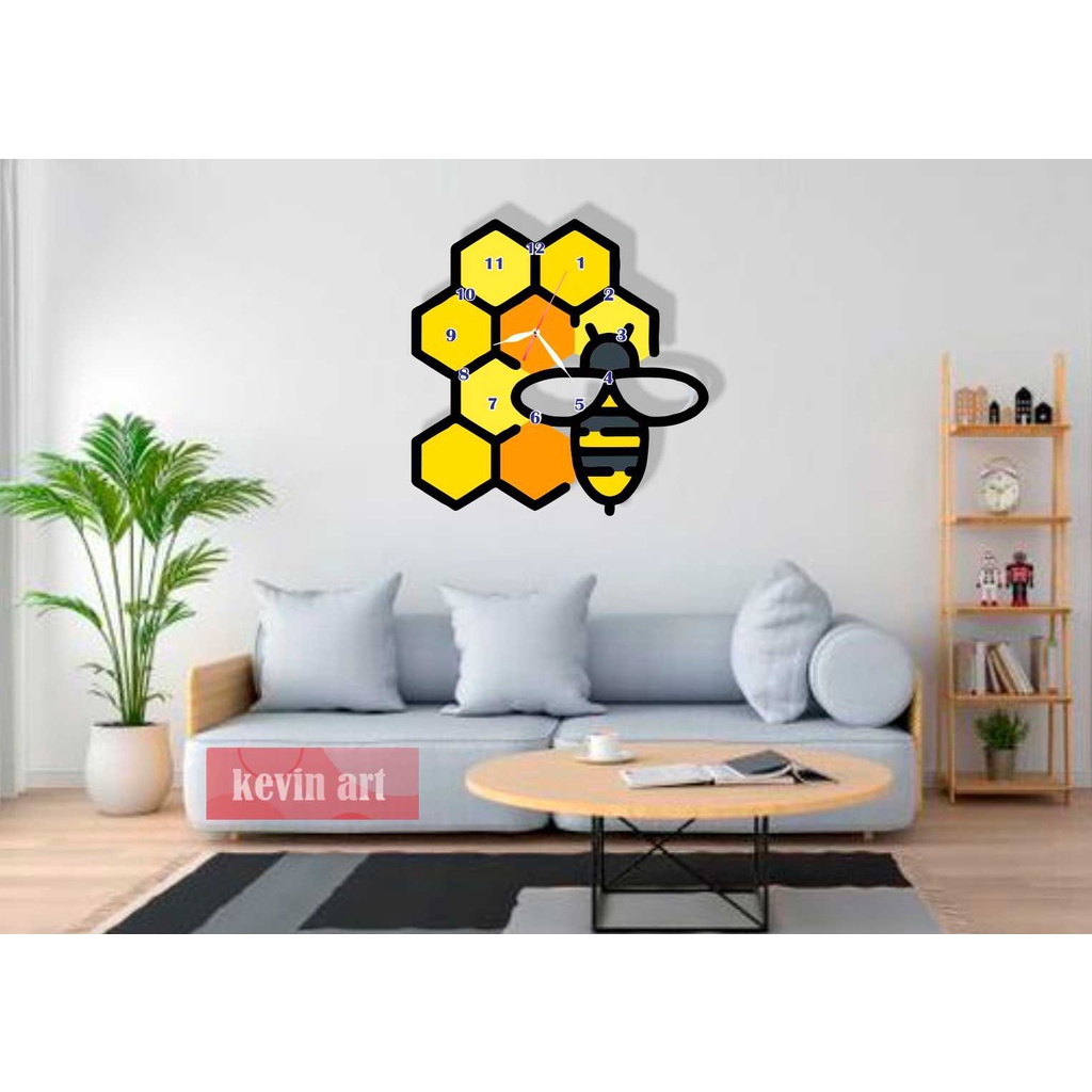 JAM DINDING UNIK MINIMALIS KARAKTER HEWAN LEBAH LUCU GAMBAR MOTIF AESTHETIC MURAH TEMPEL TEMBOK DEKORASI DINDING CUSTOM BESAR MEWAH MODERN CANTIK WALL DECOR DINGDING KAMAR TIDUR ANAK IMUT MANIS DISKON PROMO TERLARIS