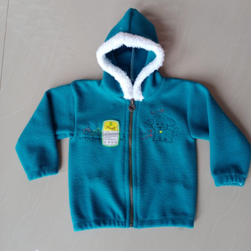 Jaket bayi lembut tebal bulu-Halus tosca