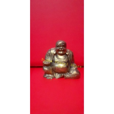 Patung Budha Buda duduk tertawa (Lucky Laughing Buddha)