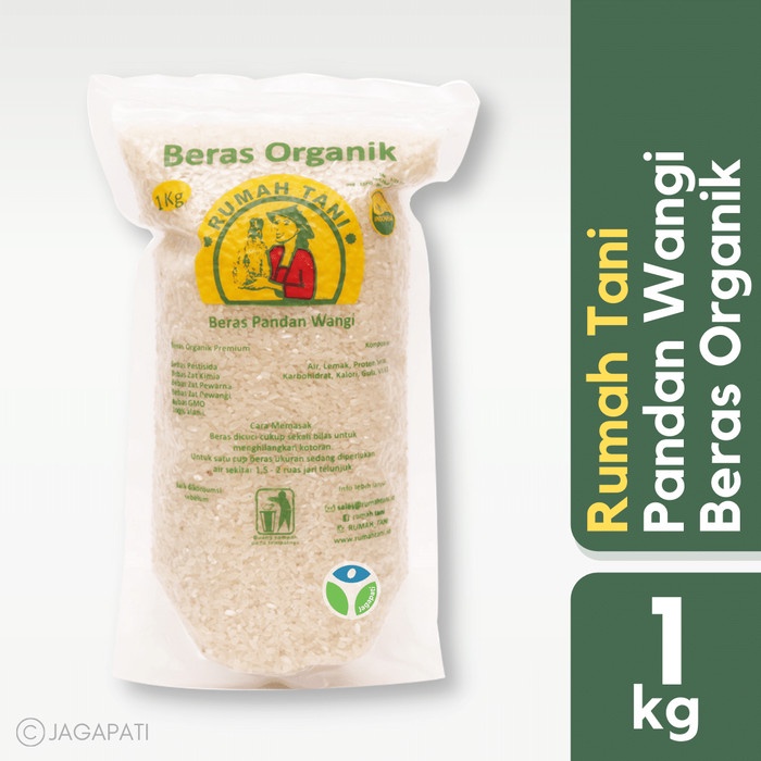 

bg20t01r Rumah Tani - Beras Pandan Wangi Putih 1 Kg Sv012Ss