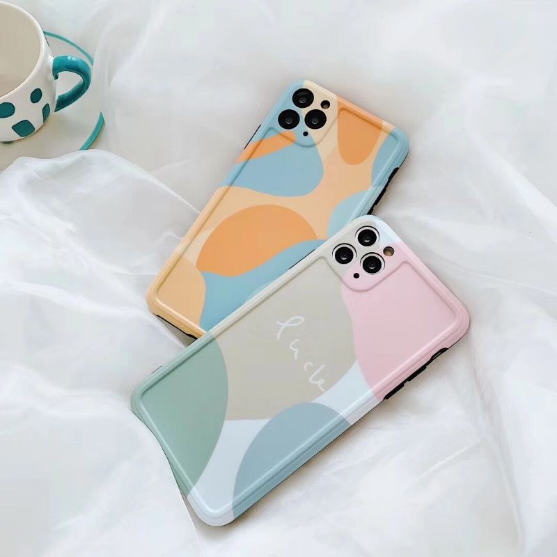 

Pastel Pink Orange Abstract Watercolor Art Softcase iPhone 7+/8+/X/Xs/11/Pro/Max