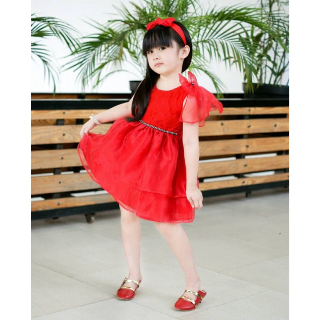 xiaolin dress / dress natal anak murah / dress imlek anak / kostum natal /cheongsam murah