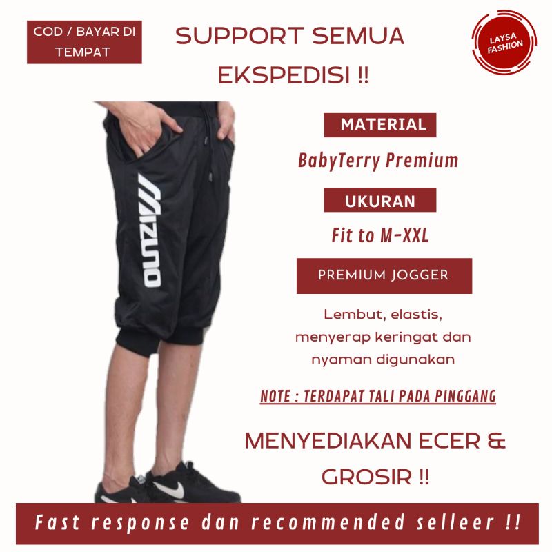 COD PROMO TERLARIS Celana Jogger 3/4 Training Sweatpants Celana Joger Pendek Celana Sport Gym Zumba Senam Celana Joger Jogger Pants Sweatpants Gym Olahraga Sport Wear Wanita Pria Murah Bandung Celana Jogger Joger Olahraga Training Dewasa Logo Adidas