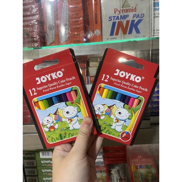 

Pensil 12 Warna Joyko Pendek
