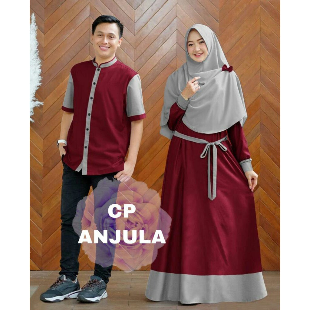 COUPLE ANJULA/BAJU KOKO GAMIS PASANGAN PRIA WANITA KEKINIAN/COUPLE PRIA WANITA PESTA RESEPSI KONDANG