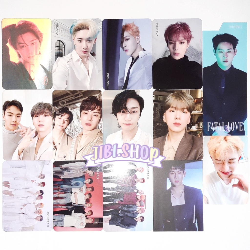 [photocard] monsta x official album photocard pc monsta x fatal love hyungwon wonho i.m changkyun mi