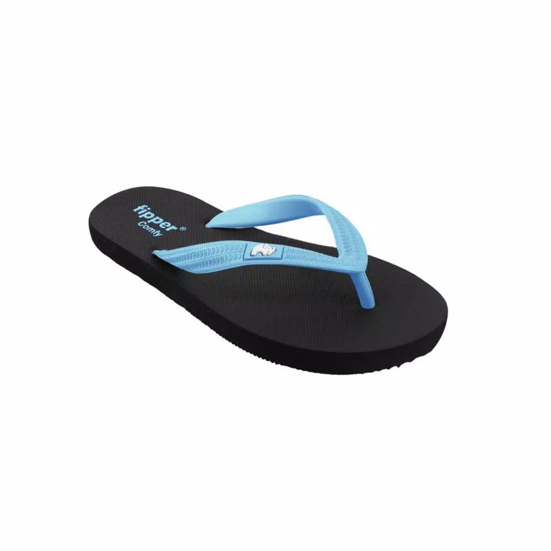 Sandal Fipper Comfy Original - Black / Blue Sky