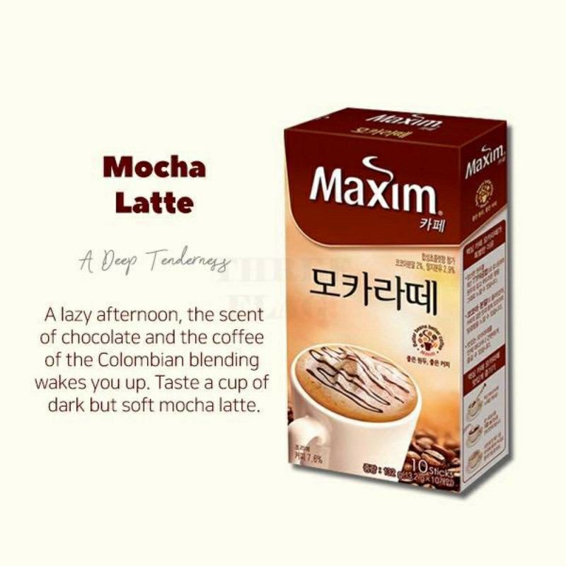 

[isi 10 Pcs] PREMIUM Maxim Coffee Mocha Latte - Kopi Original Korea