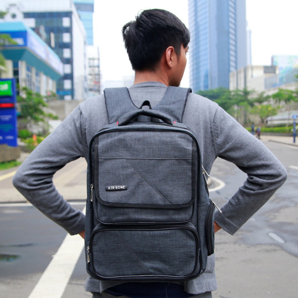 Tas Ransel Laptop - Backpack Laptop 14 Inch Travel Multifungsi Kekinian Kuliah Kerja Pria Wanita