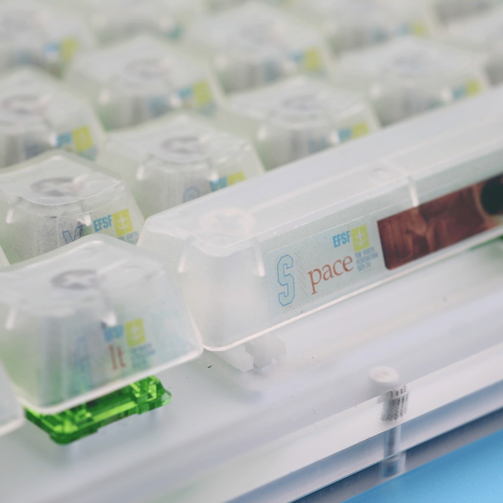 Mechanical keyboards Transparent Sticker on Key Cap Side Lettering Protective film Waterproof Clear Sticker For Keycaps