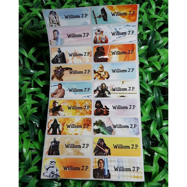 

Starwars Label nama sticker label name waterproof