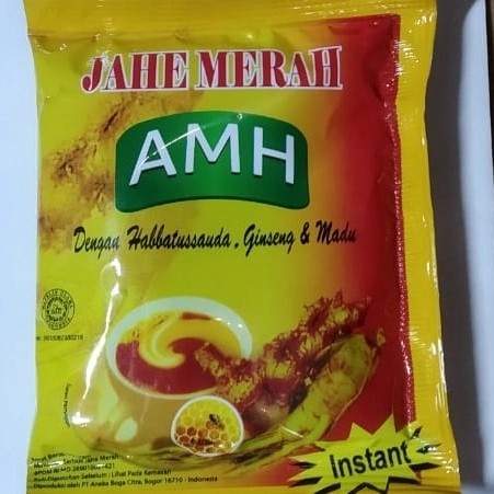 

TRADISIONALMINUMAN- JAHE MERAH AMANAH AMH 1 RENCENG ISI 12 SACHET - MERAH -MINUMAN-TRADISIONAL.