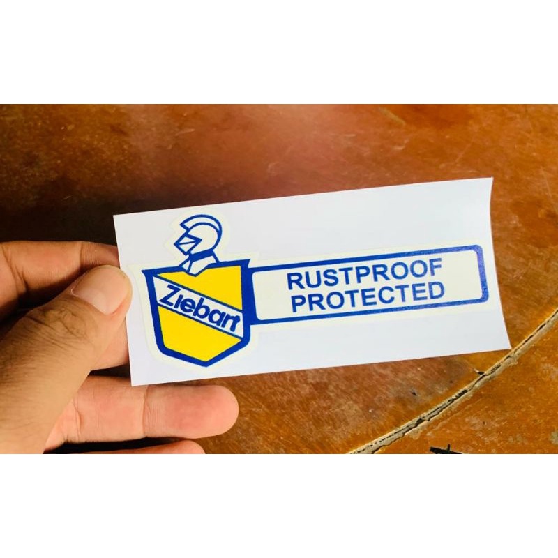 Sticker Ziebart Rustproof Protected
