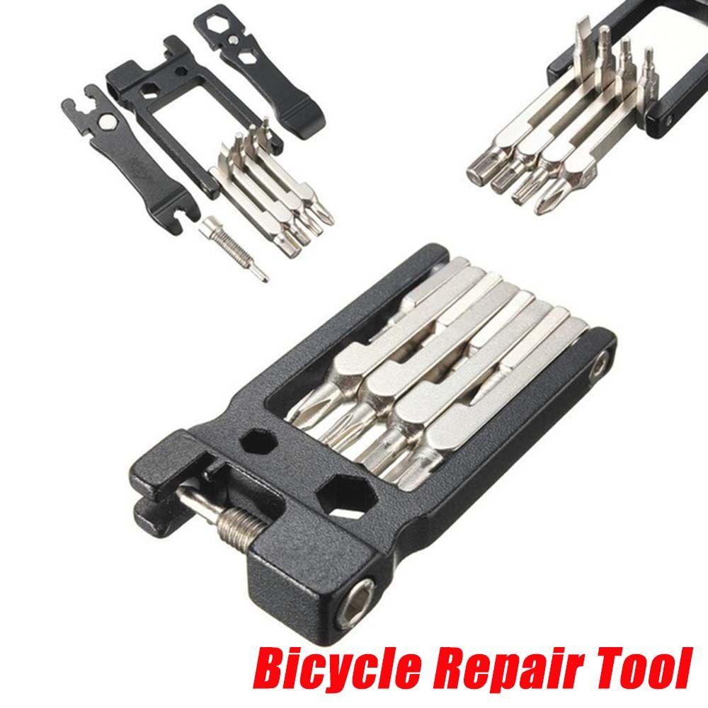 Lanfy Alat Perbaikan Sepeda Portable 19in1 Hex Spoke MTB Lipat Aluminium alloy Bike Multi-Tool