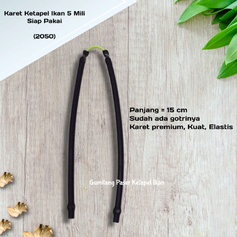 karet ketapel 2050 hitam 5 mili mm