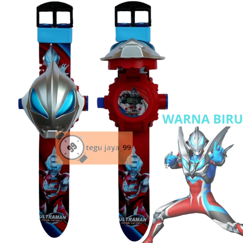 ULTRAMAN JAM TANGAN PROYEKTOR 24 GAMBAR KARAKTER FASHION ANAK LAKI LAKI TE0122 GROSIR MURAH