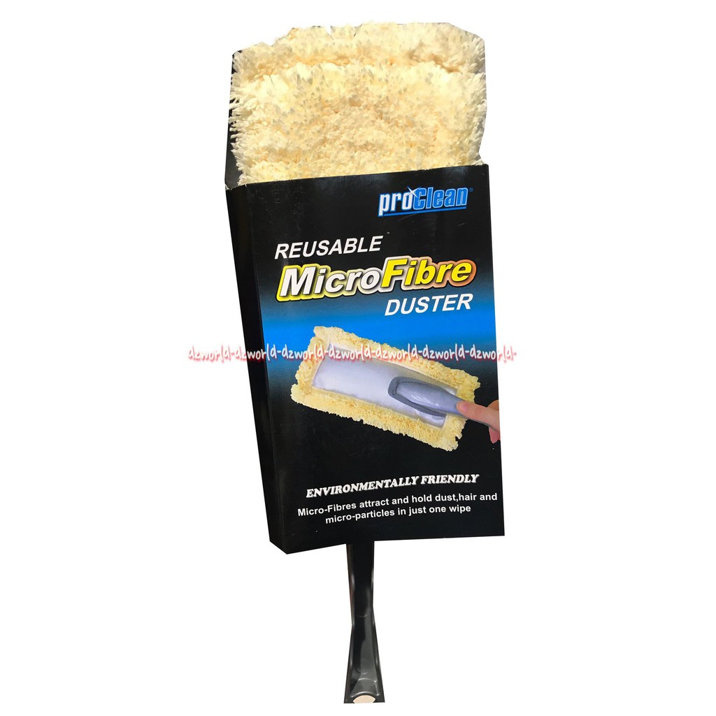 Proclean Reusable MicroFibre Kemoceng Pembersih Debu Kuning Hijau Pro Clean
