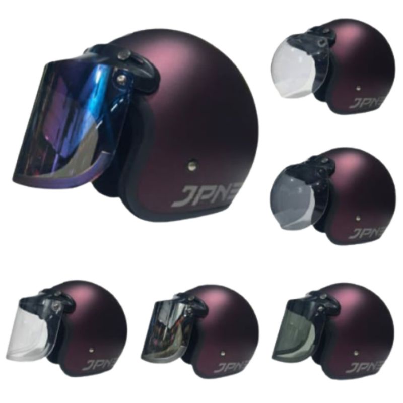 Helm jpn ungu violet doff ORIGINAL ((COD))