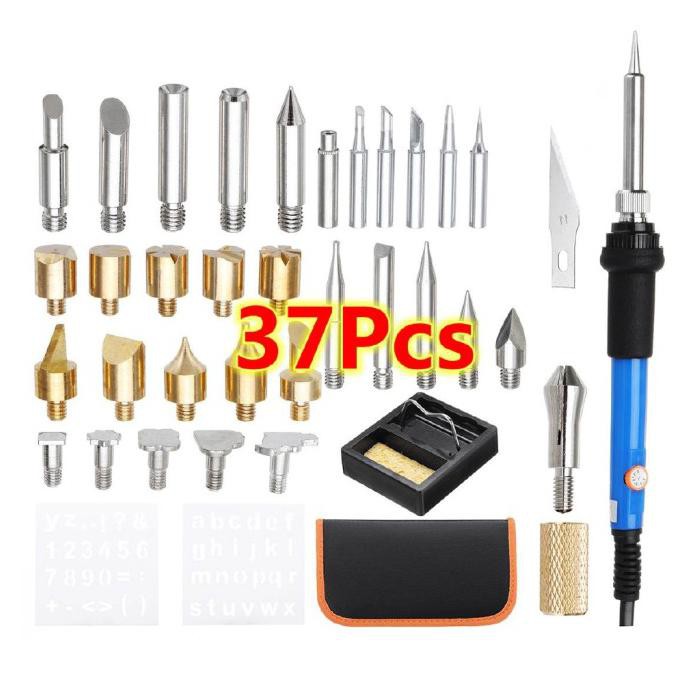 

1/37/48/72Pcs Wood Burning Pen Set Tips Stencil Soldering Tools