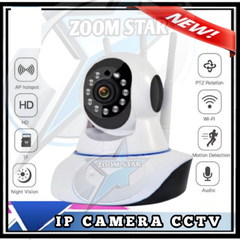 IP Camera CCTV Yoosee 1080P IP Camera CCTV 3 Antena Wireless