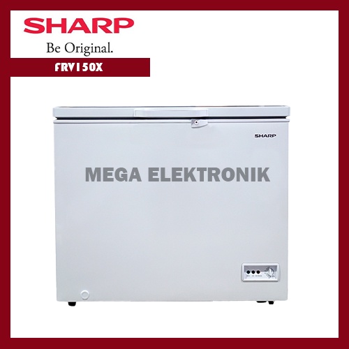 SHARP FRV150X CHEST FREEZER With Lamp 140Liter - KHUSUS JABODETABEK