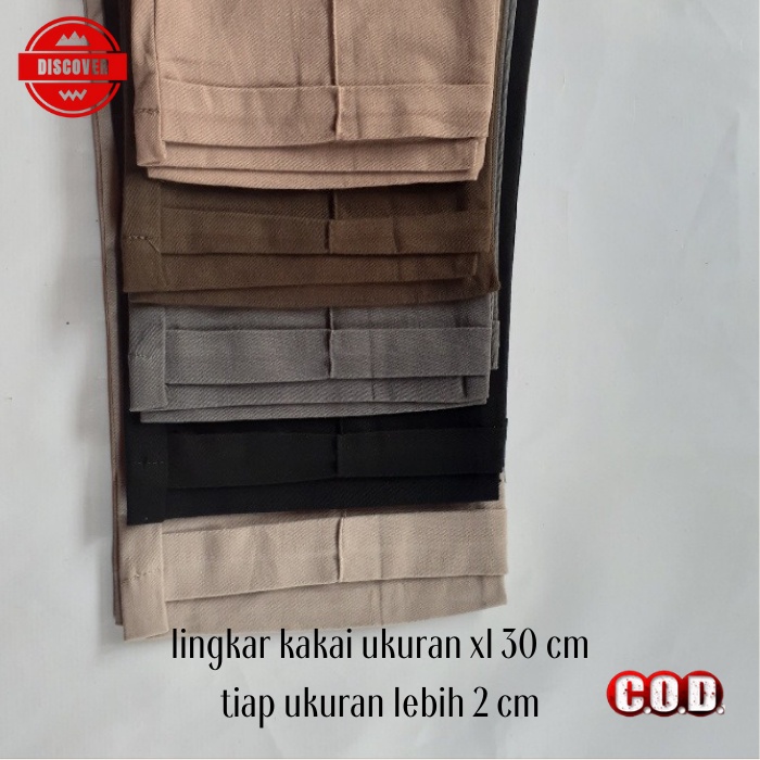 CELANA PANJANG BAGGY BAHAN KATUN KERJA WANITA JUMBO CELANA PANJANG KANTOR KAIN WANITA JUMBO