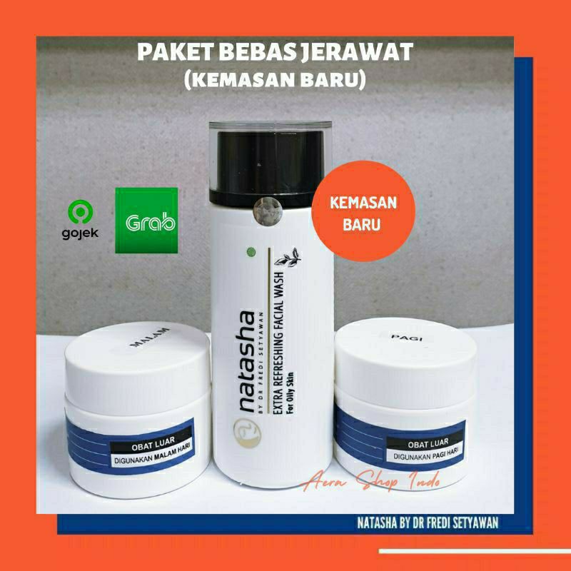 Natasha Skincare / paket bebas jerawat / crim natasha / paket natasha dr fredy setyawan